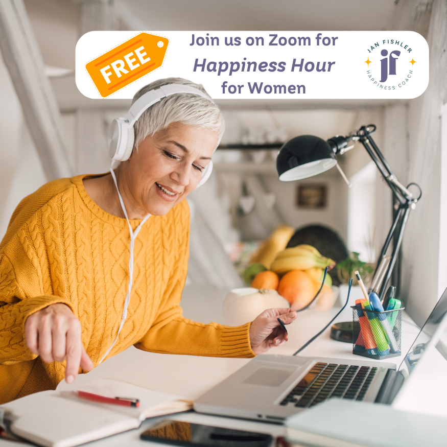 Join Happiness Hour for Women on Zoom